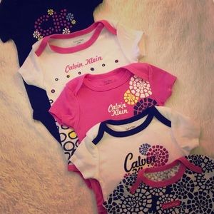 Set of 5 Calvin Klein Onsies
